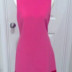 Hot Pink Alice + Olivia Dress with Red Trim